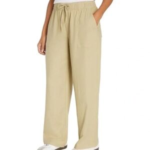 GAP Pull-on Wide Leg Linen Pants | M Tall